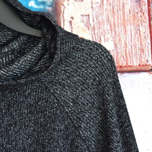 Women's KENNETH COLE Pullover Hoodie Long Sleeve LARGE Charcoal Gray - Picture 3 of 9